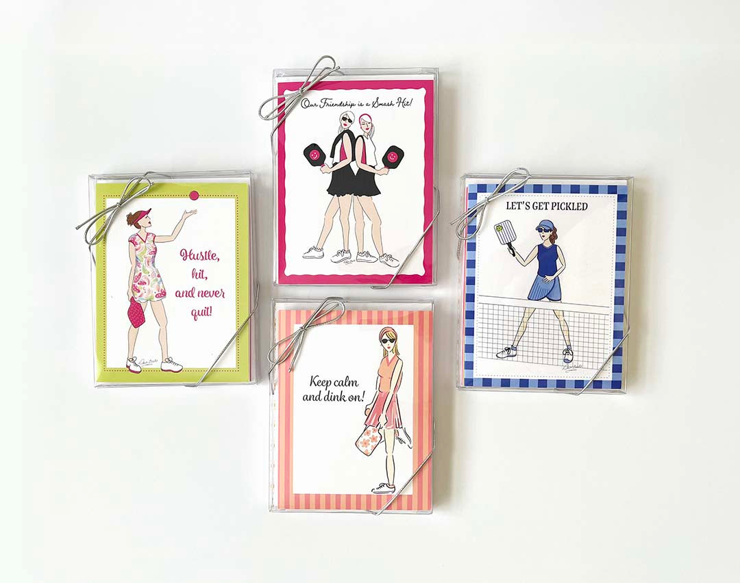 Women's Pickleball Boxed Note Card Set