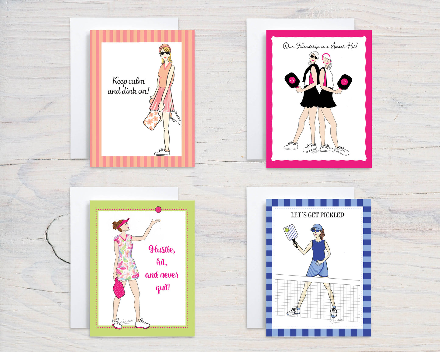 Women's Pickleball Boxed Note Card Set