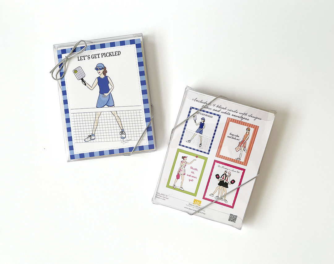 Women's Pickleball Boxed Note Card Set