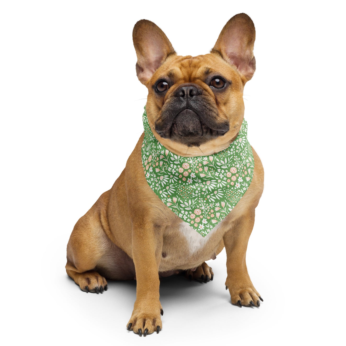 Green Spring in Bloom Pet Bandana