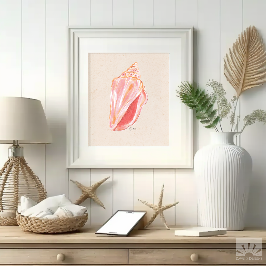 Conch Shell Art Print