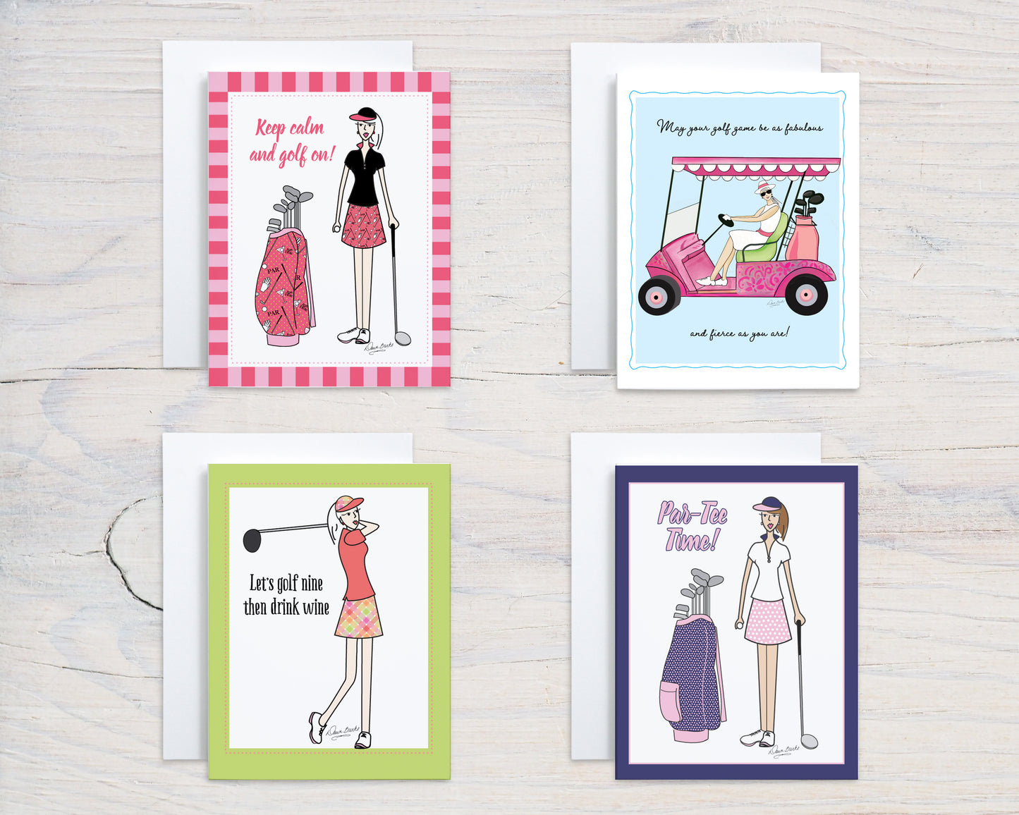 Women's Golf Boxed Note Card Set
