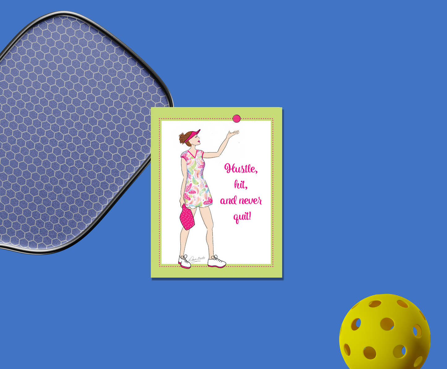Women's Pickleball Boxed Note Card Set