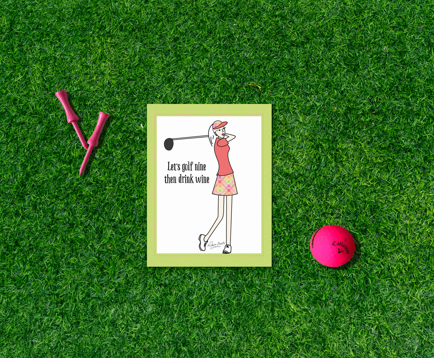 Women's Golf Boxed Note Card Set
