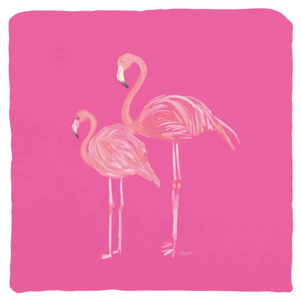 Pink Flamingo Throw PIllow