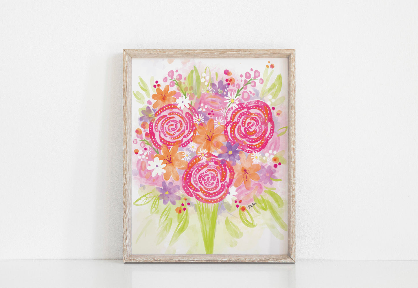 Sunny Bouquet Floral Art Print