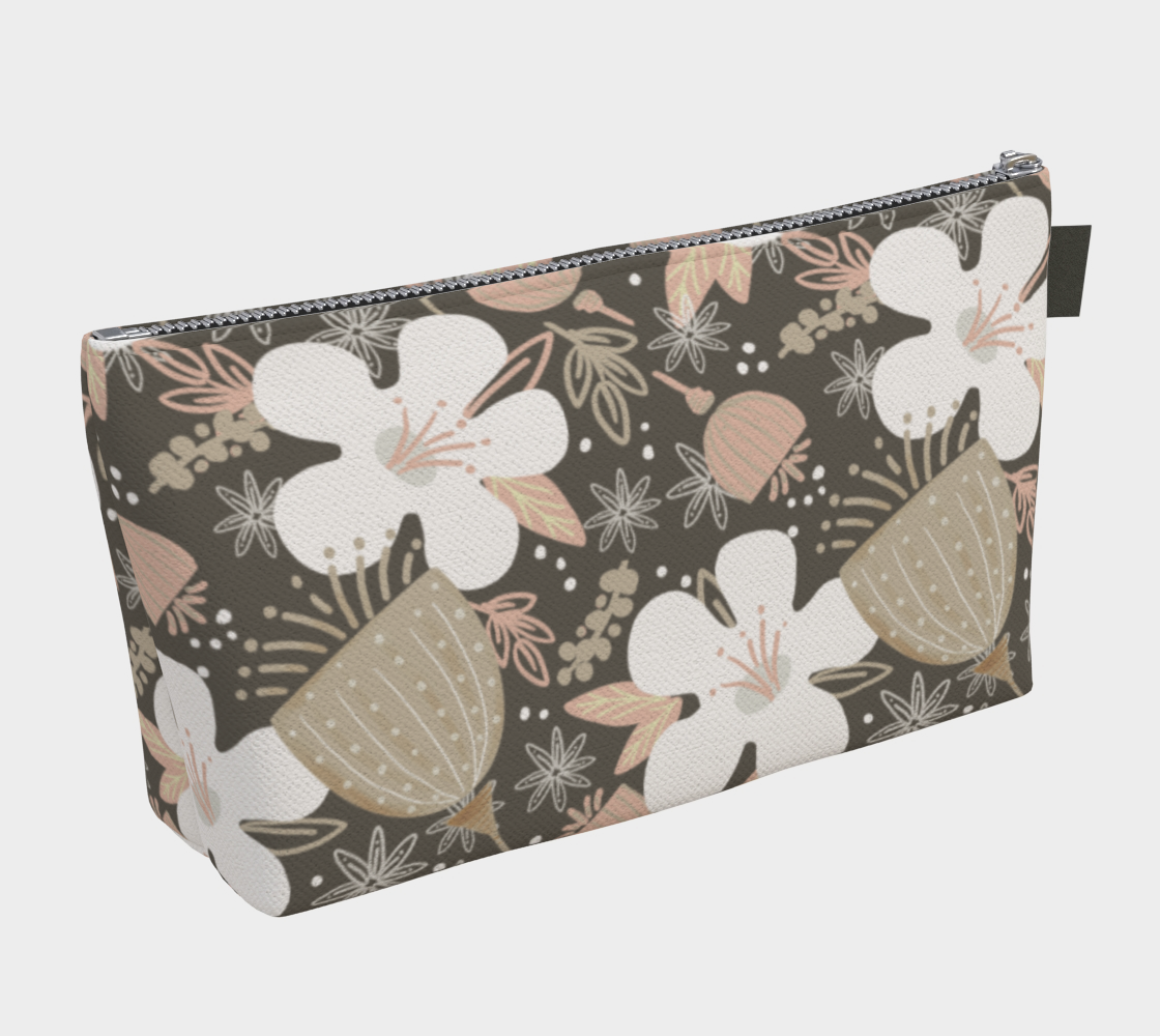 Chocolate Botanicals Cosmetic Bag