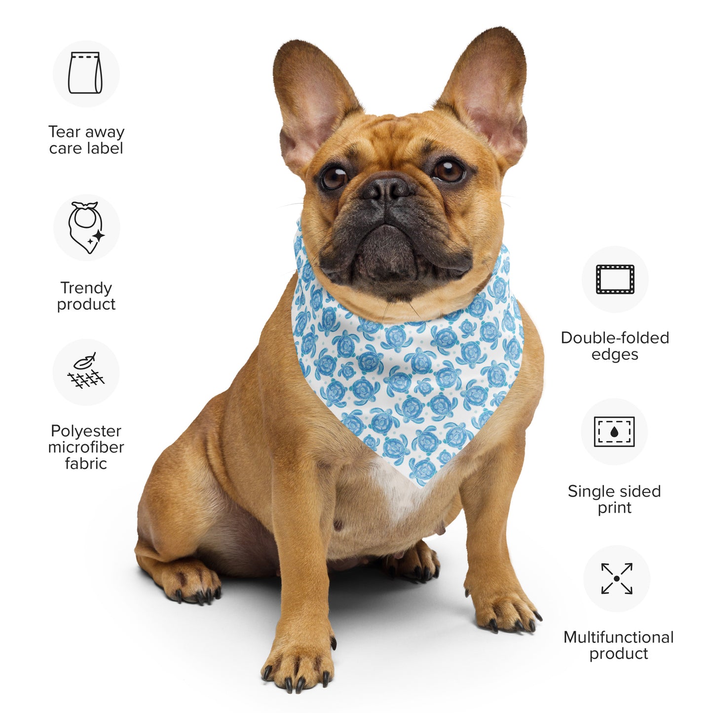 Blue Turtles Pet Bandana