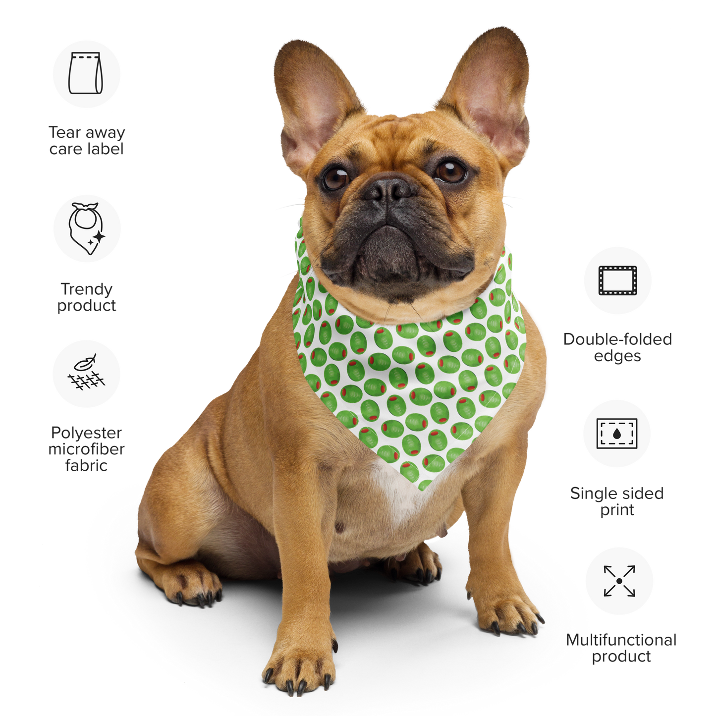 Olive Pet Bandana