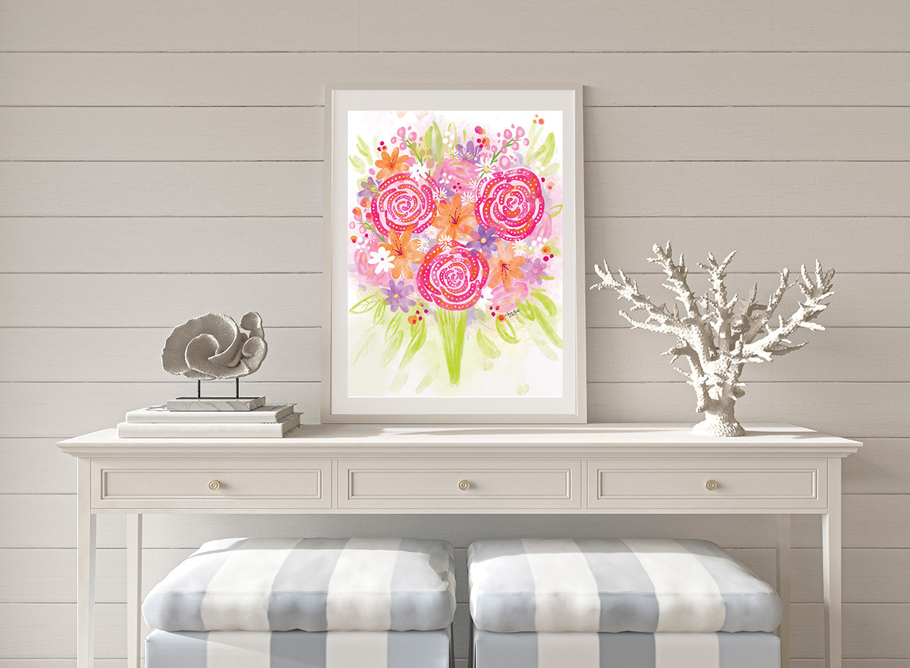 Sunny Bouquet Floral Art Print