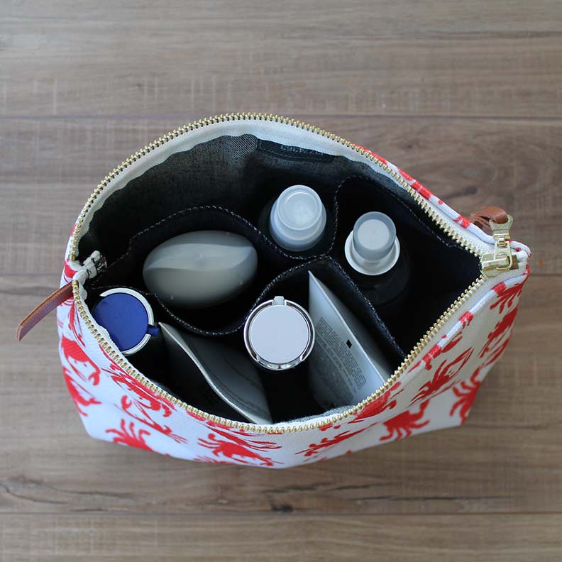 Blue Blooms Explosion Cosmetic Bag