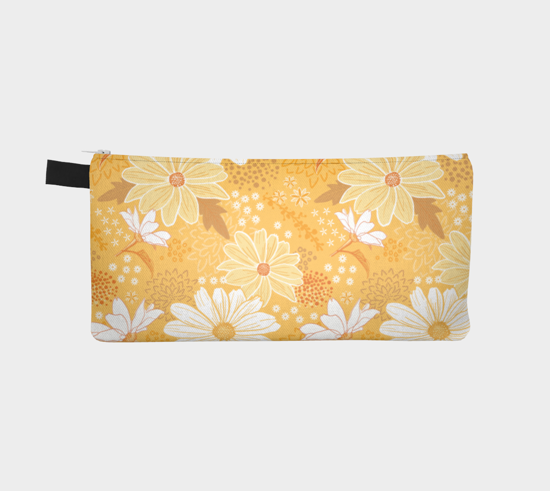 Yellow Blooms Pencil Case