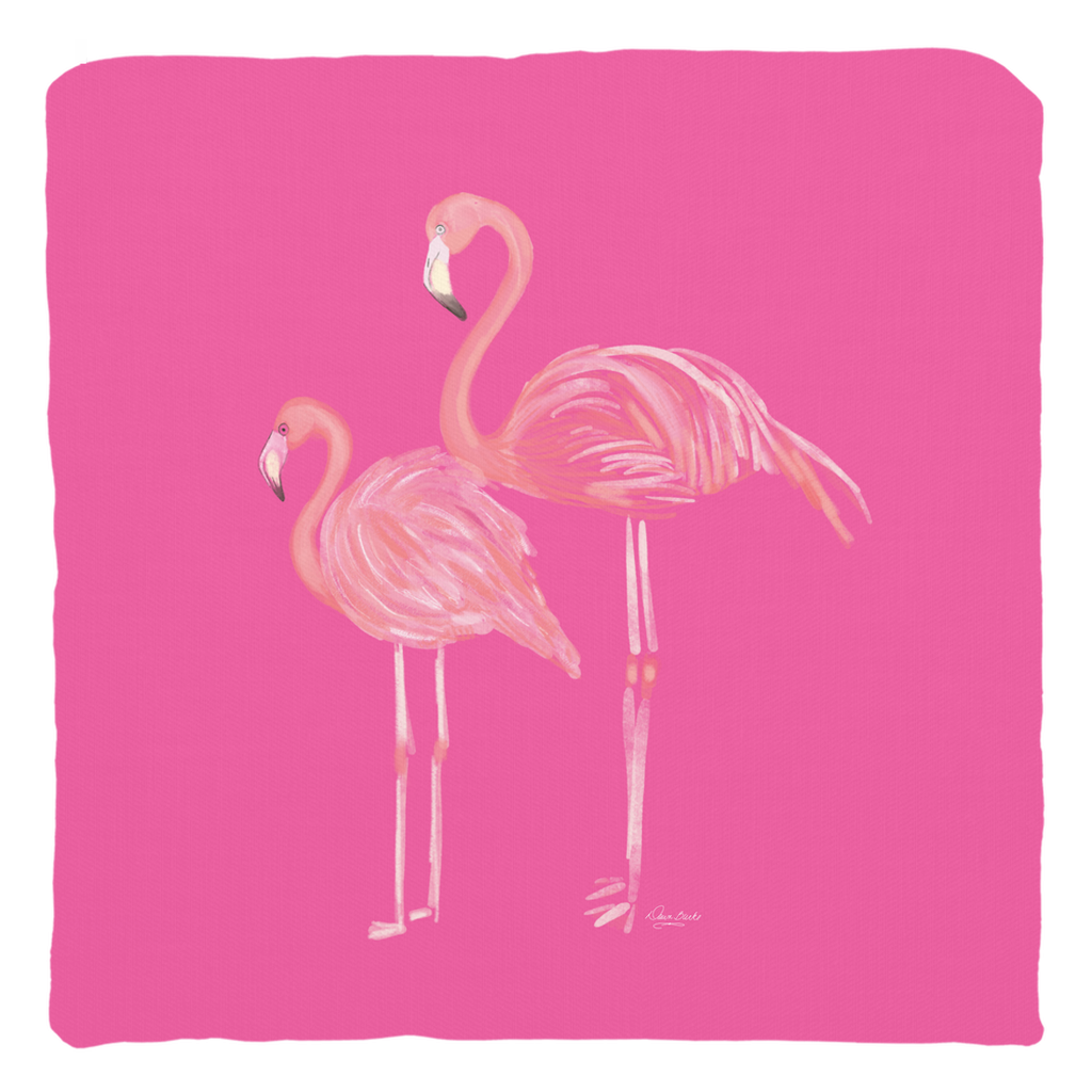Pink Flamingo Throw PIllow