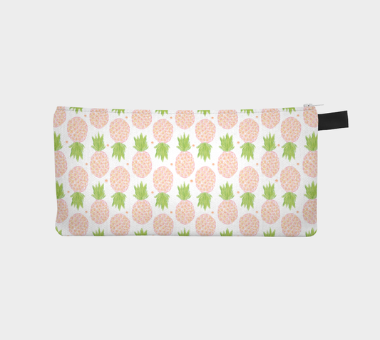 Pink Pineapple Pencil Case