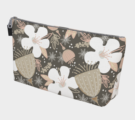 Chocolate Botanicals Cosmetic Bag