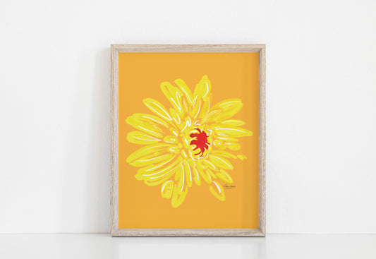 Yellow Sunflower Art Print