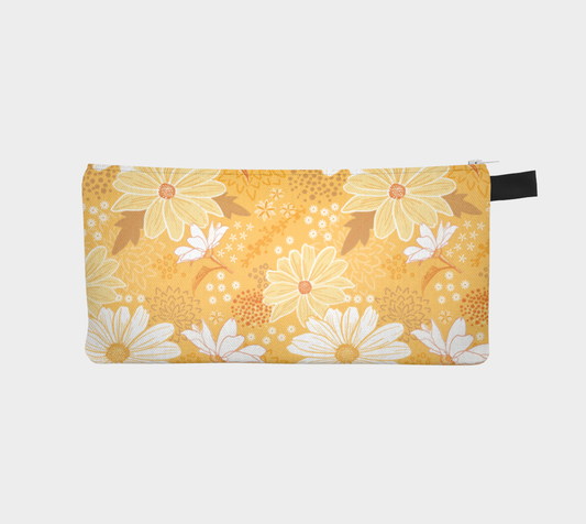 Yellow Blooms Pencil Case