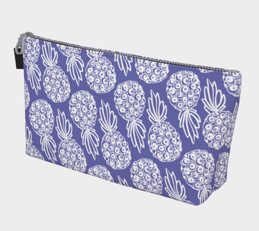 Very Peri Pineapple Cosmetic Bag