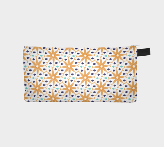 Geometric Orange Fish Pattern