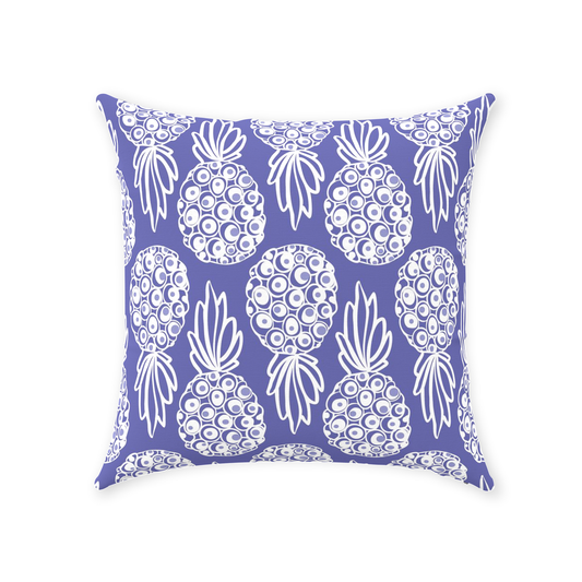 Very Peri Pineapple Throw Pillows